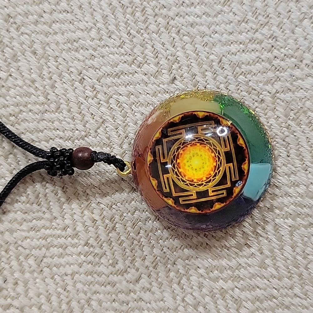 CHAKRA DOME PENDANT NECKLACE